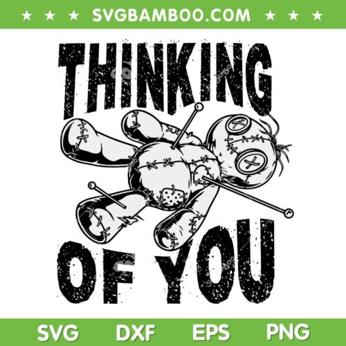 Thinking of You Voodoo Doll SVG PNG, Funny Voodoo Bear Halloween 2024 SVG