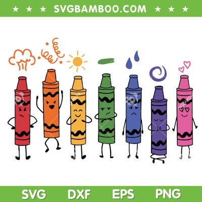 Fashionable Crayon Mood SVG PNG, Color Crayons Teacher Life SVG, Broken Crayons SVG Fashionable Crayon Mood SVG PNG, Color Crayons Teacher Life SVG, Broken Crayons SVG