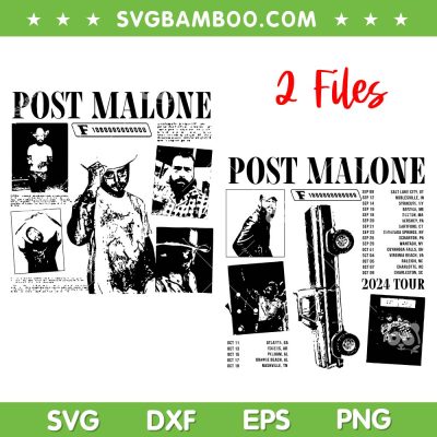 Post Malone F1 Trillion Tour SVG PNG, 2024 Tour Post Malone SVG, 2 Files Post Malone Album Tracklist DXF SVG PNG Post Malone F1 Trillion Tour SVG PNG, 2024 Tour Post Malone SVG, 2 Files Post Malone Album Tracklist DXF SVG PNG