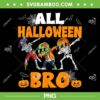 All Halloween Bro Dabbing PNG, Kids Skeleton Jack O Lantern Halloween Dabbing PNG