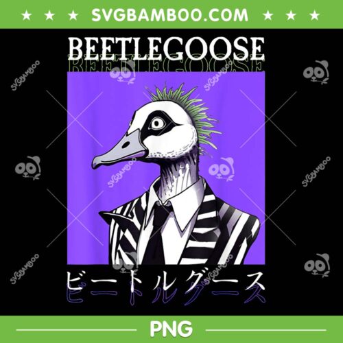 BeetleGoose Japanese PNG, Funny Duck Goose Beetle Juice PNG