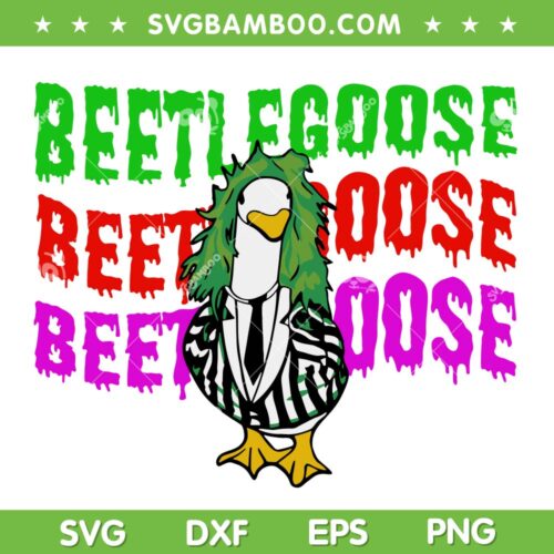 Beetlegoose Apparel SVG, Funny Goose Duck Beetlejuice Costume SVG PNG
