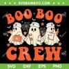 Boo Boo Crew SVG PNG, Nurse Ghost Scrub Top SVG, Nursing Halloween Costume DXF SVG PNG EPS