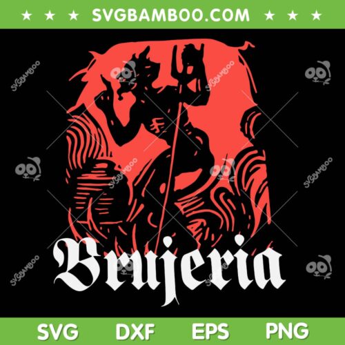 Brujeria SVG PNG, Halloween Monster Devil SVG