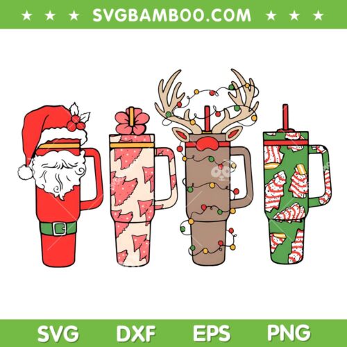 Christmas Tumbler Costume SVG, Obsessive Cup Disorder Christmas SVG PNG