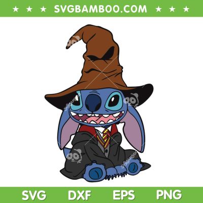 Stitch Harry Potter Costume SVG PNG, Funny Halloween Stitch Witch Costume SVG
