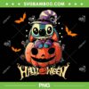 Cute Stitch Pumpkin Halloween PNG, Disney Stitch and Lilo Horror Halloween PNG