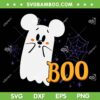 Disney Mickey Mouse Ghost SVG, Cute Mouse Boo Ghost Halloween SVG