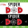 Family Spider Dad SVG PNG, Dad Spider Web Birthday SVG