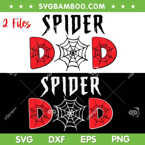 Family Spider Dad SVG PNG, Dad Spider Web Birthday SVG