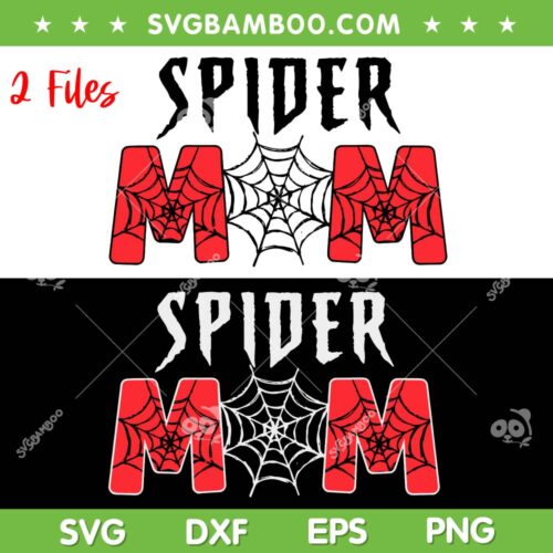 Spider Mom SVG PNG, Family Spider Mom Birthday Theme SVG