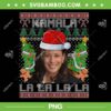 Kamala Harris Christmas Ugly 2024 PNG, Christmas Comma La Ugly Sweater PNG