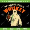 Ghost Whiskey SVG, Funny Ghost My Favorite Spirit Is Whiskey SVG PNG, Halloween Ghost Wine SVG