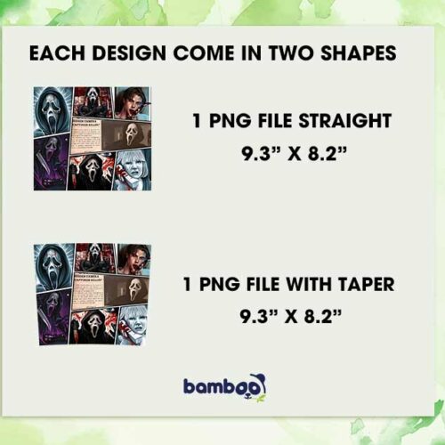 Ghostface Screen Tumbler Wrap PNG, Ghostface Billy Scream Halloween 20oz Skinny Tumbler PNG