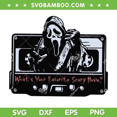 Ghostface Cassette Tape SVG PNG, Ghostface What’s Your Favorite Scary Movie SVG Ghostface Cassette Tape SVG PNG, Ghostface What’s Your Favorite Scary Movie SVG