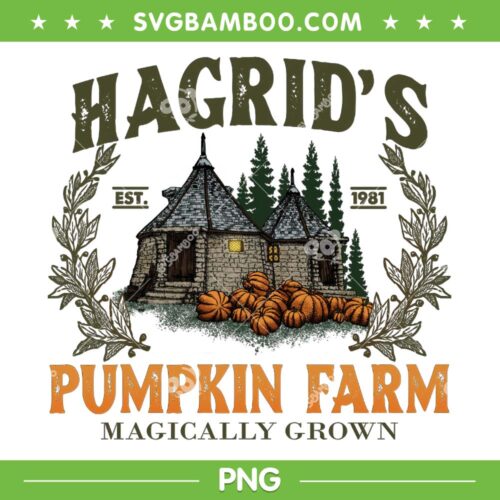 Hagrids Pumpkin Farm PNG, Halloween Fall Magically Grown PNG