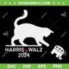 Cat Ladies Harris Waltz 2024 SVG PNG, Kamala VP President Election SVG, Funny Cat Ladies DXF SVG PNG EPS