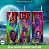 Horror Characters Colorful Tumbler Wrap PNG, Halloween Horror Friends Face 20oz Skinny Tumbler Template PNG Horror Characters Colorful Tumbler Wrap PNG, Halloween Horror Friends Face 20oz Skinny Tumbler Template PNG