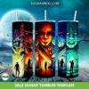 Horror Movies Characters Tumbler Wrap PNG, Scary Horror Face 20oz Skinny Tumbler PNG Horror Movies Characters Tumbler Wrap PNG, Scary Horror Face 20oz Skinny Tumbler PNG