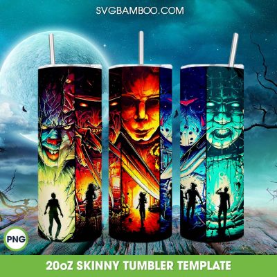 Horror Movies Characters Tumbler Wrap PNG, Scary Horror Face 20oz Skinny Tumbler PNG Horror Movies Characters Tumbler Wrap PNG, Scary Horror Face 20oz Skinny Tumbler PNG