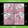 Funny Horror Movies Characters Calling Halloween PNG, Pink Mom Horror Friends PNG