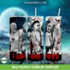 I Like A Bad Boys Tumbler Wrap PNG, Horror Movies Characters Bad Boys 20oz Skinny Tumbler Template PNG