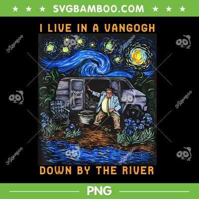 I Live In A Van Gogh Down By The River PNG, Funny Vangogh Car PNG