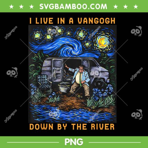 I Live In A Van Gogh Down By The River PNG, Funny Vangogh Car PNG
