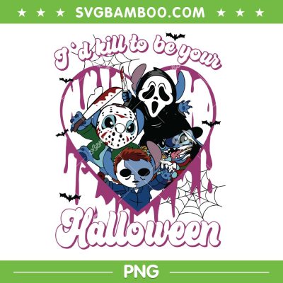 Id Kill To Be Your Halloween PNG, Stitch Horror Friends PNG, Disney Stitch Ghostface Myers Jason PNG Id Kill To Be Your Halloween PNG, Stitch Horror Friends PNG, Disney Stitch Ghostface Myers Jason PNG