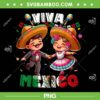 Kids Girls Boys Dancing Viva Mexico PNG, Kid Mexican Independence Day PNG