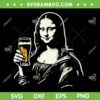 Mona Lisa with Beer SVG PNG, Funny Mona Lisa Bar Pub SVG Mona Lisa with Beer SVG PNG, Funny Mona Lisa Bar Pub SVG