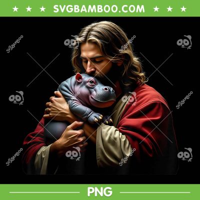 Moo Deng Jesus Christ PNG, Baby Hippo Christian Meme PNG, Moo Deng Lover PNG Moo Deng Jesus Christ PNG, Baby Hippo Christian Meme PNG, Moo Deng Lover PNG