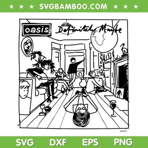 Oasis Definitely Maybe Art SVG PNG, Hot Album Definitely Maybe SVG
