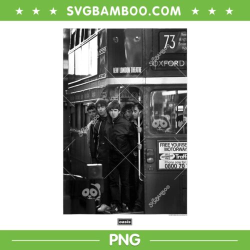 Oasis London Bus PNG, Oasis Definitely Maybe Photograph PNG