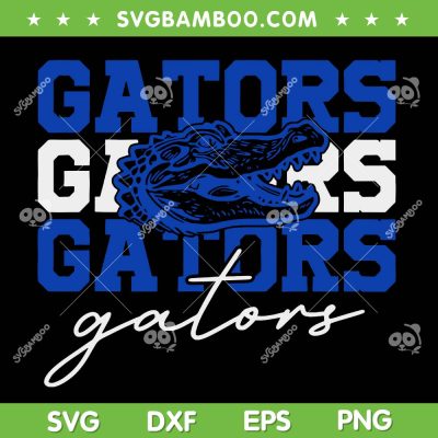 Gators School Sports SVG PNG, Retro Gators Name Team SVG