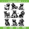 Retro Pug Halloween SVG, Witch Dog Spooky Season SVG PNG, Wiener Dog Pumpkin DXF SVG PNG EPS Retro Pug Halloween SVG, Witch Dog Spooky Season SVG PNG, Wiener Dog Pumpkin DXF SVG PNG EPS