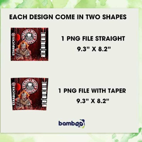 Starbucks Pennywise Coffee Tumbler Wrap PNG, Horror Movie IT 20oz Skinny Tumbler Template PNG Starbucks Pennywise Coffee Tumbler Wrap PNG, Horror Movie IT 20oz Skinny Tumbler Template PNG