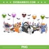 Disney Stitch Horror Mouse Halloween PNG, Chibi Stitch Horror Friends PNG