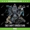 They Dont Understand Alpha Wolf PNG, Unhinged Sigma Wolf Meme PNG