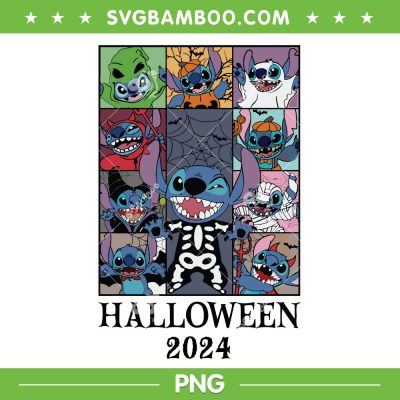 Disney Stitch The Eras Tour PNG, Funny Stitch Horror Movie Halloween 2024 PNG, Stitch Lilo Horror Characters PNG