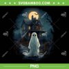 Ghost Haunted House PNG, Midnight Spooky Ghost Scary Halloween PNG