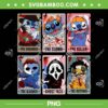 Vintage Stitch Friends Horror Characters PNG, Cute Stitch Tarot Card PNG, Stitch The Dreamer PNG