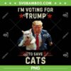 Vote Trump To Save Cats PNG, Trump Make Pets Safe Again PNG, Trump Running With Cat PNG