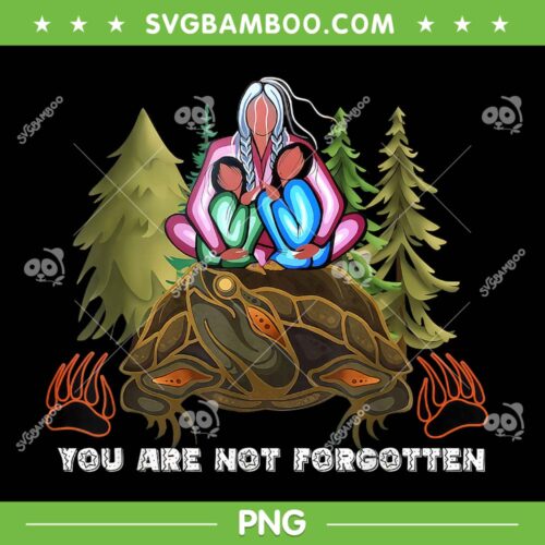 You Are Not Forgotten PNG, I Native American PNG, MMIW Awareness PNG
