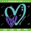 You Matter Suicide Prevention Awareness SVG, Teal Purple Heart SVG PNG
