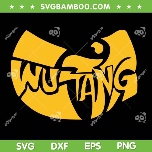 Wu Tang Yellow SVG PNG, Wu Tang Logo SVG, Music Band DXF SVG PNG EPS