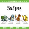 Abbey Road Pokemon Crossover SVG, The Starters Pokemon SVG, Pokemon Lover Crosswalk SVG PNG
