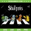 The Starters Pokemon SVG PNG, Abbey Road Pokemon Crossover SVG, Pokemon The Beatles DXF SVG PNG EPS