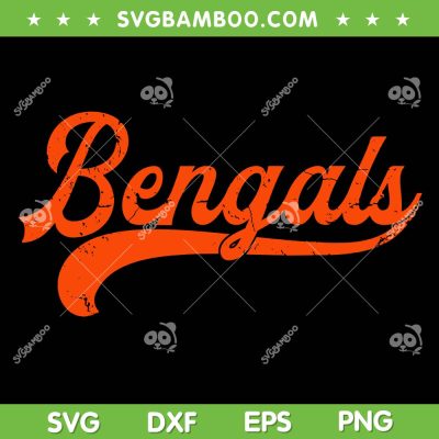 Bengals Nickname SVG PNG, Vintage Cincinnati Bengals AFC North SVG Bengals Nickname SVG PNG, Vintage Cincinnati Bengals AFC North SVG