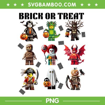 Brick Or Treat Halloween Costume PNG, Building Bricks Halloween Monsters PNG Brick Or Treat Halloween Costume PNG, Building Bricks Halloween Monsters PNG